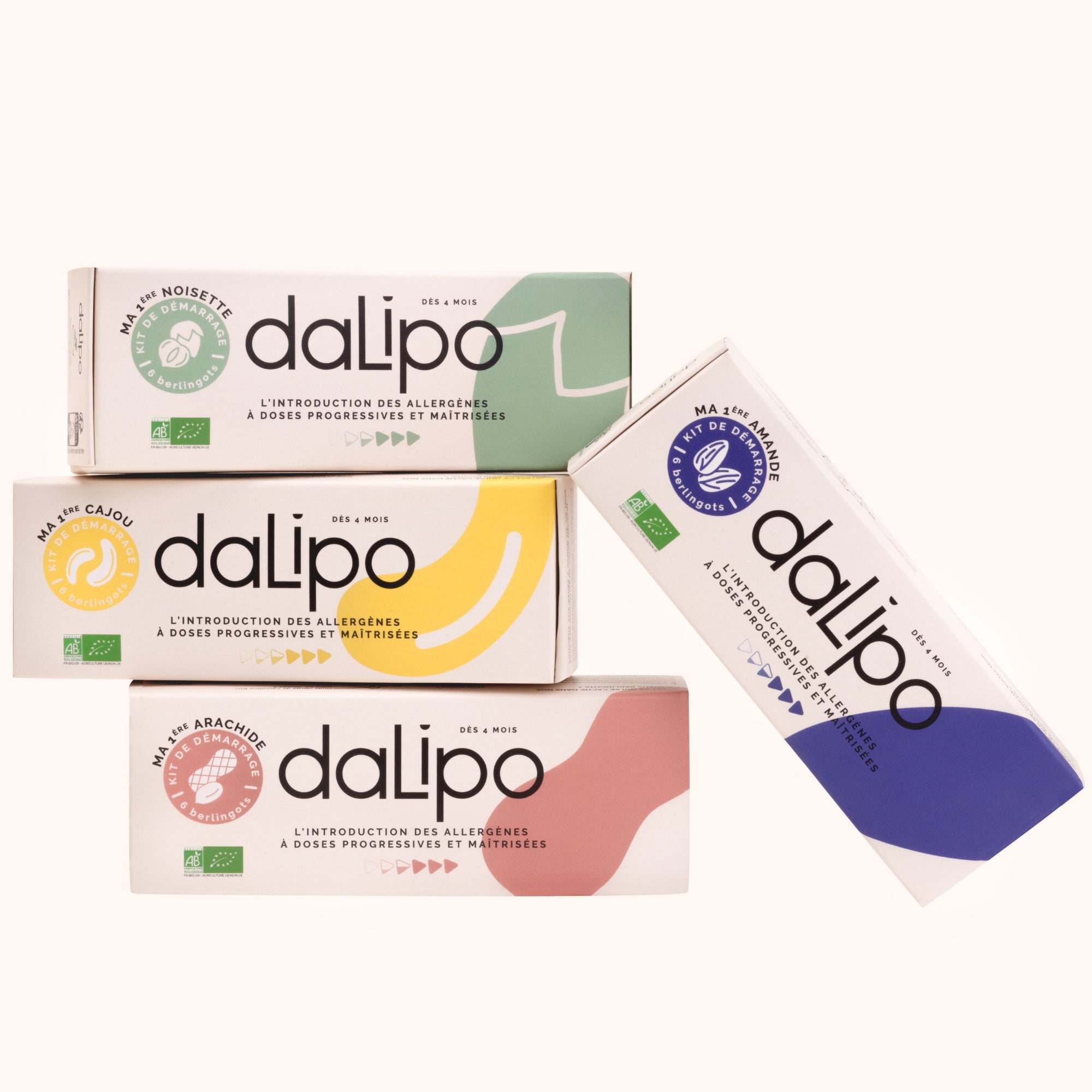 Dalipo gamme kits de démarrage  | Mes premiers allergènes pour les bébés dès 4 mois