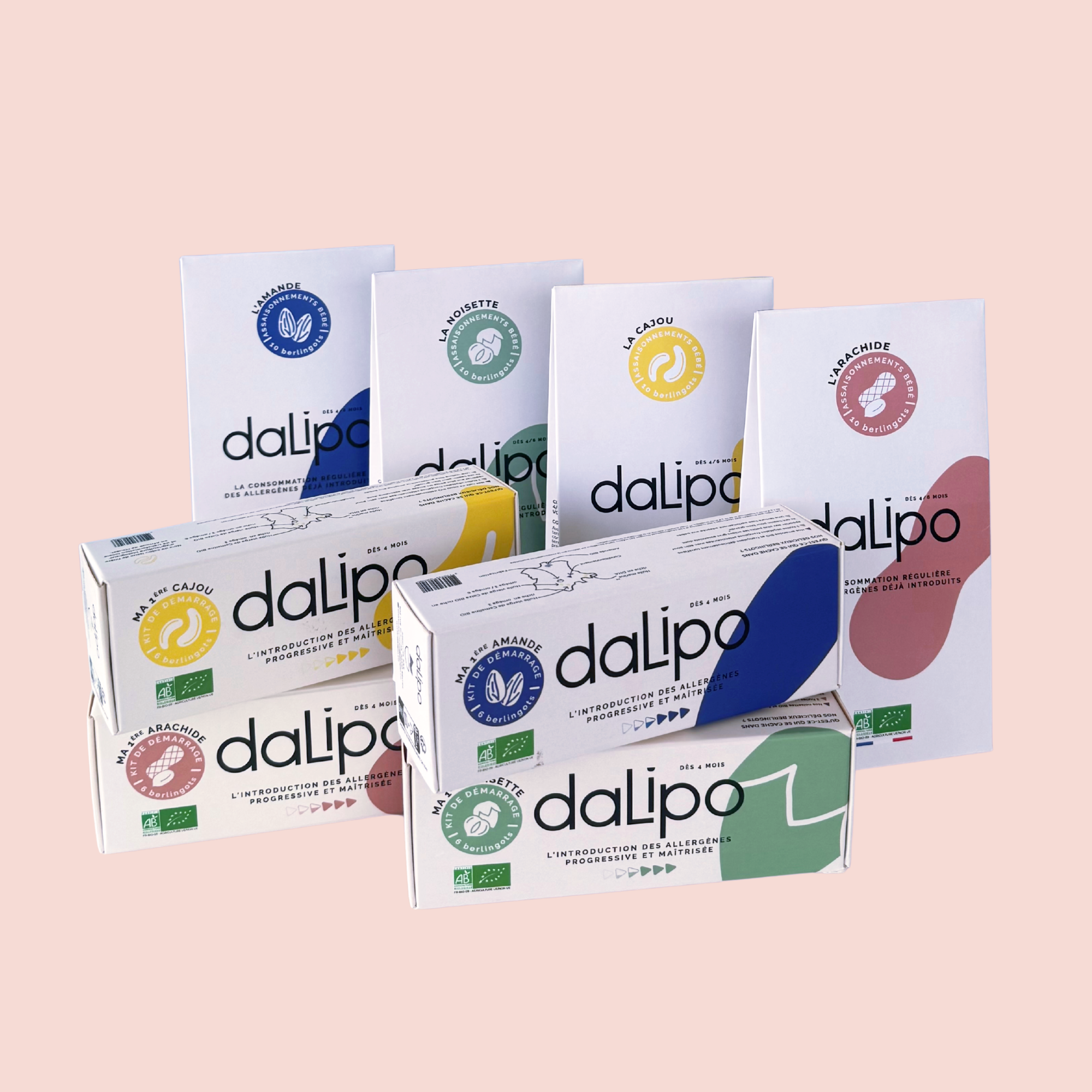Pack Kits et Sachets Dalipo  |  Mes premiers allergènes dès 4 mois 