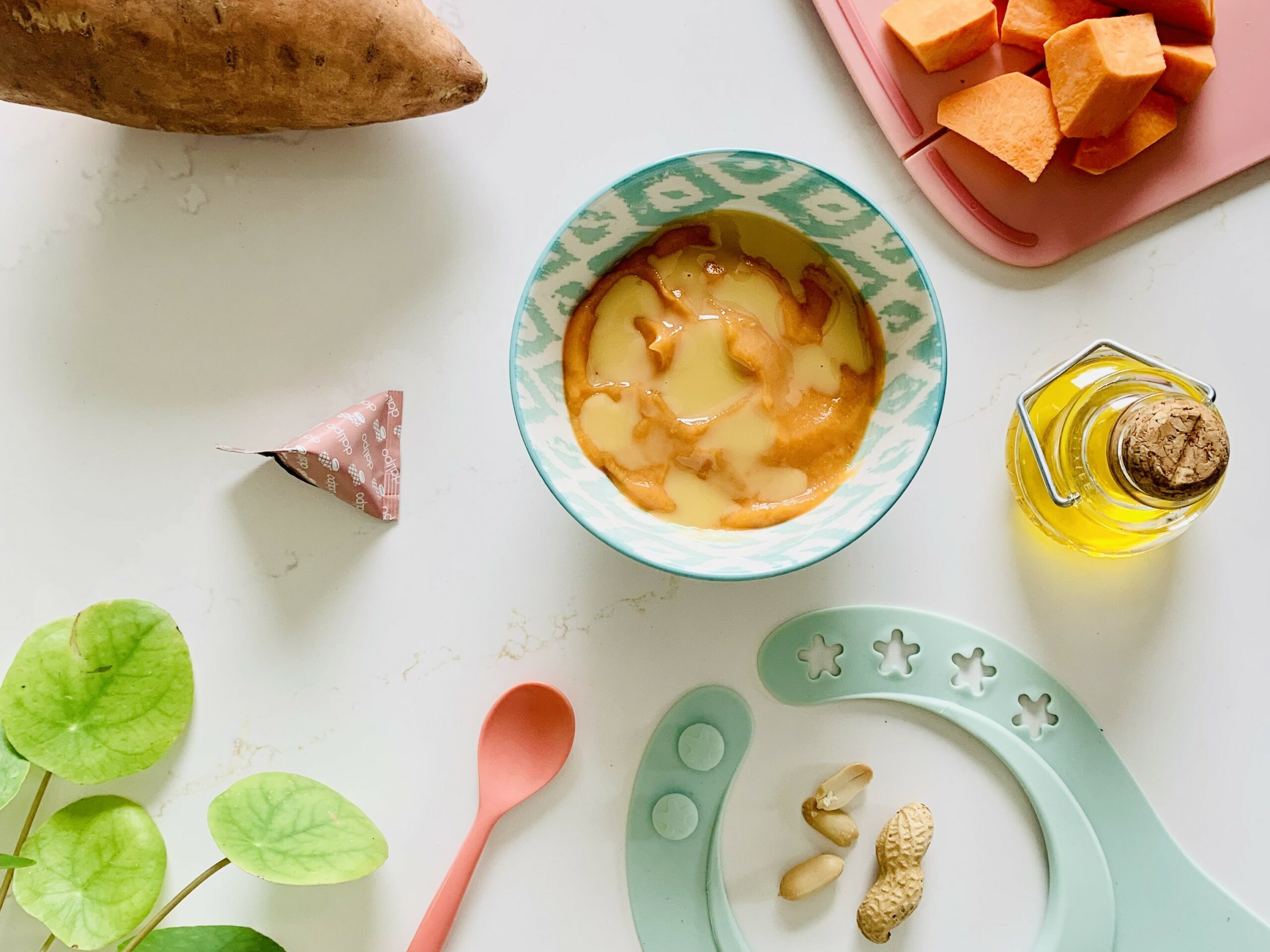 Recette bébé patate douce cacahuète Dalipo